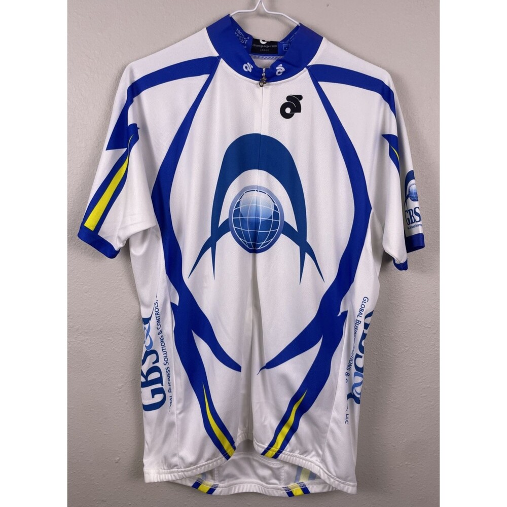 Champion System Cycling Jersey Men L Large Short Sleeve Full Zip Bike Shirt